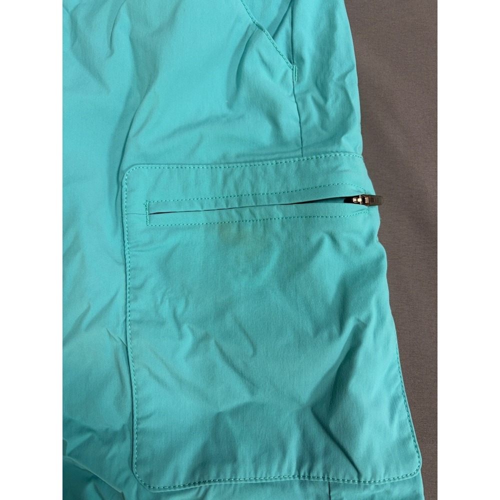LL Bean Comfort Gold Shorts Mens Medium Regular Teal Blue Nylon Spandex Hiking - Picture 6 of 11